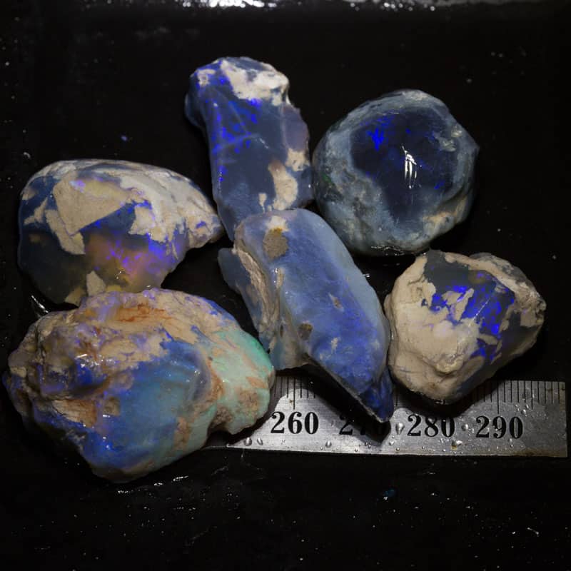 286 ct rough opal parcel 6pc