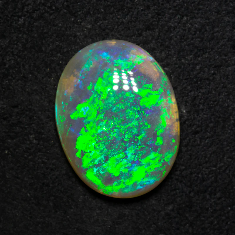 3.13 ct dark opal 13.2x10.2x3.9mm