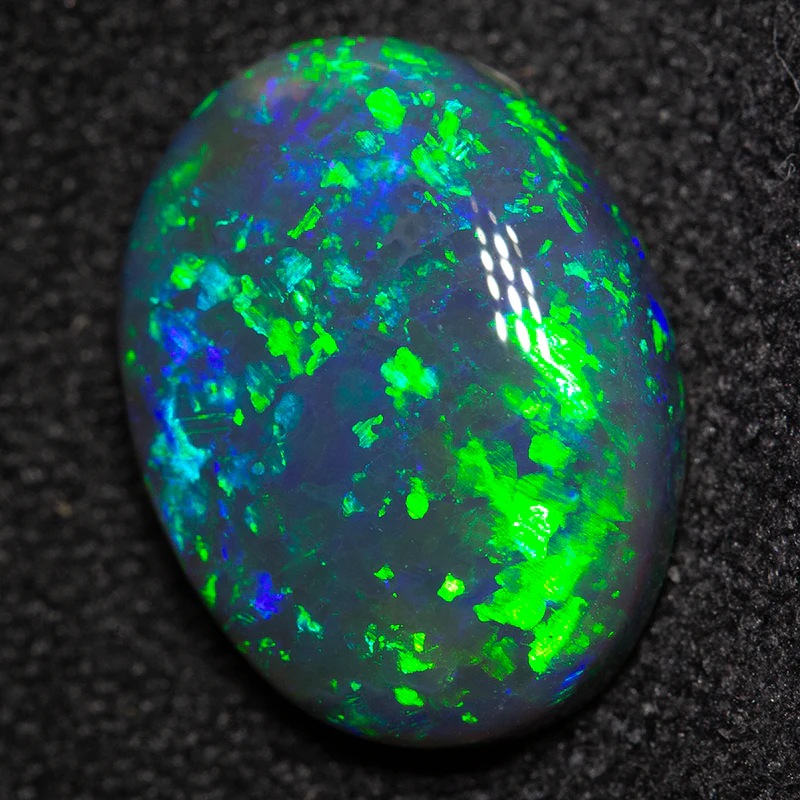 3.43 ct black opal 12.4x9.4x4.5mm