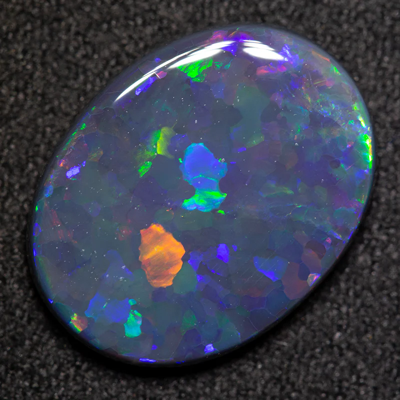 3.66 ct black opal 15x11.5x3 mm