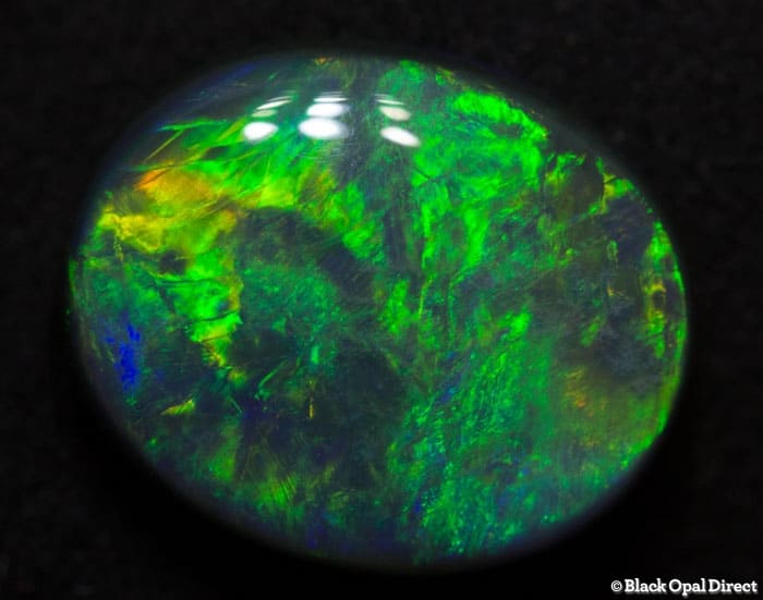 3.84 ct black opal 12x10x4.5mm