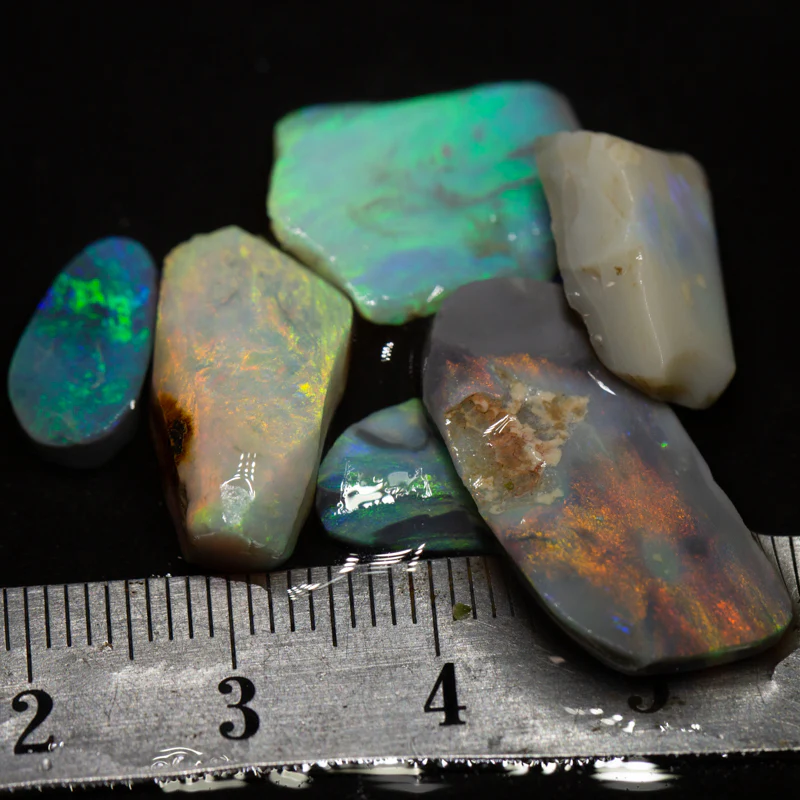 30 ct rough opal parcel 6pc