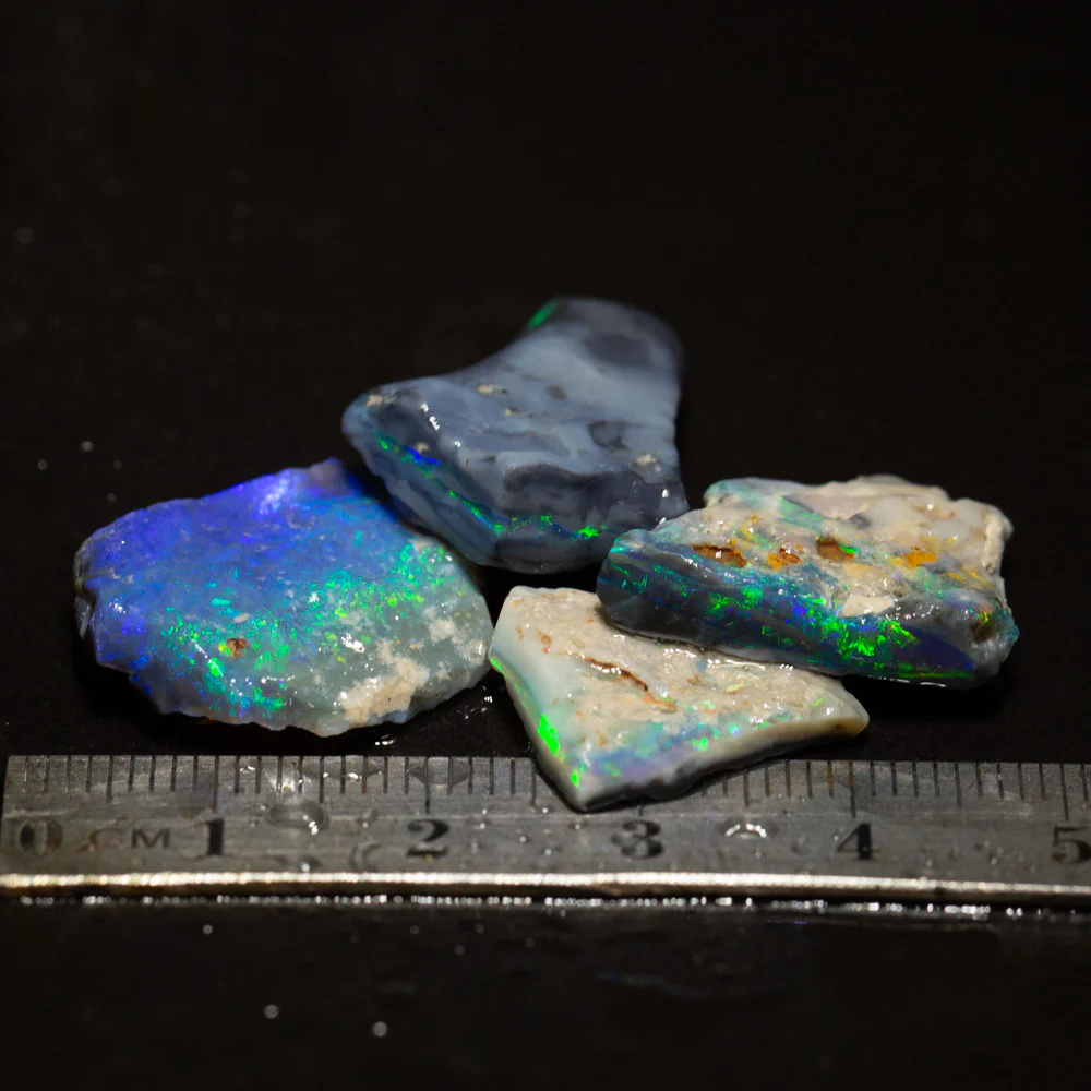 32 ct rough opal parcel 4pc