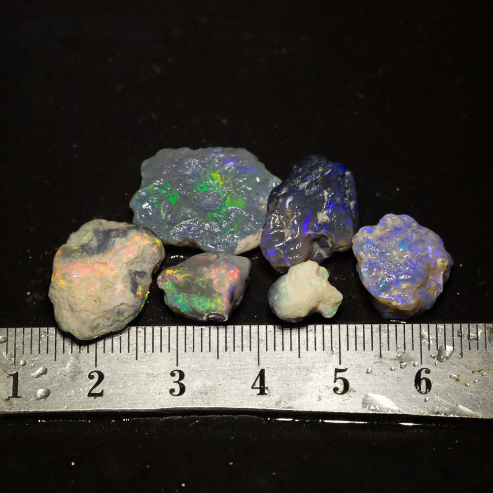 32 ct rough opal parcel 6pc