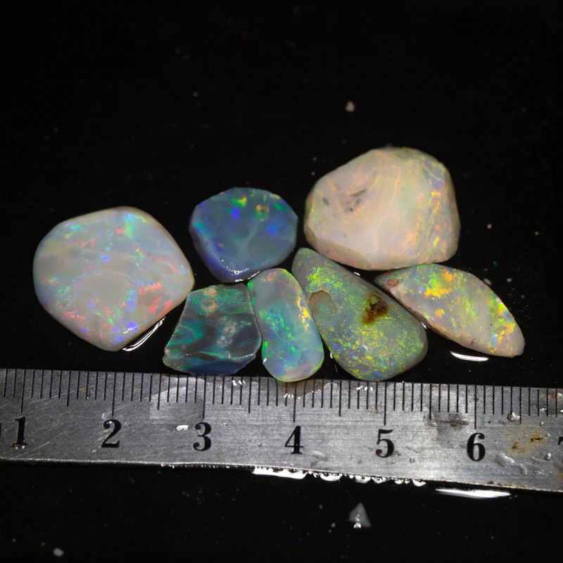 33 ct opal rubs parcel 7pc