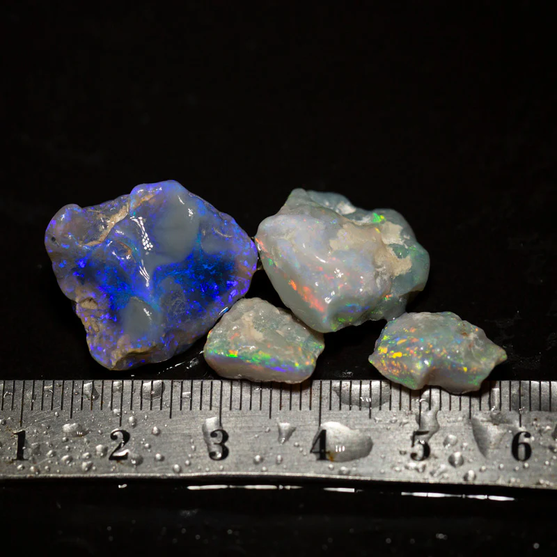 33 ct rough opal parcel 4pc