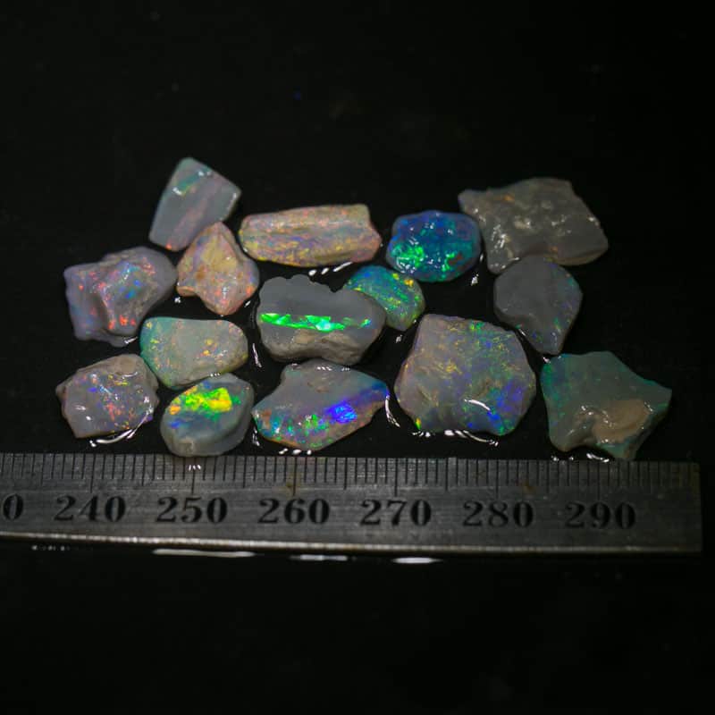 36 ct rough opal parcel 15 pieces
