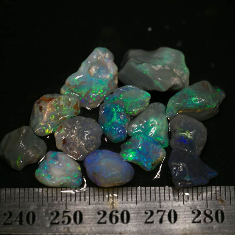 38 ct rough opal parcel 14 pc for the Intermediate opal cutter
