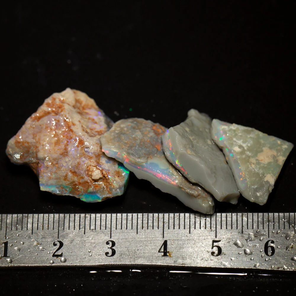 38 ct rough opal parcel 4pc