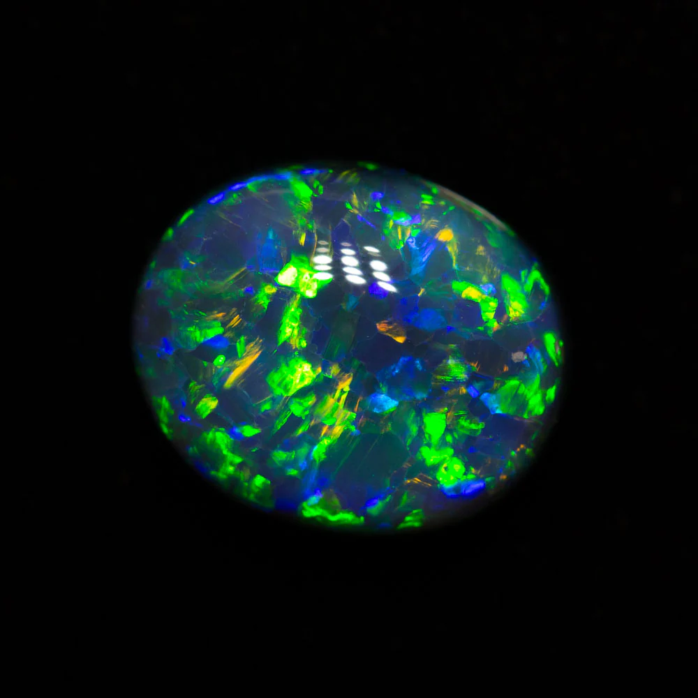 4.26 ct gem black opal 10.9x9.1x6.6mm - Image 2