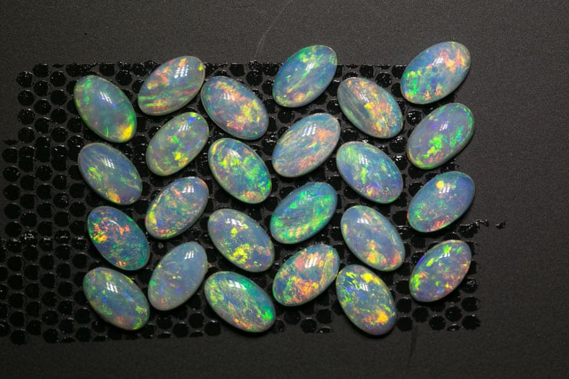 4.68 ct crystal opal suite 5x3.1mm 24 pieces