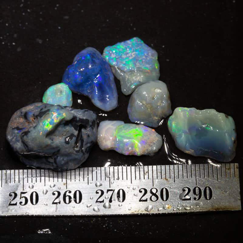 45 ct rough opal parcel 7 pieces