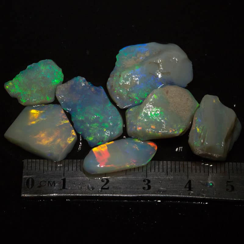 46 ct rough opal parcel 7pc