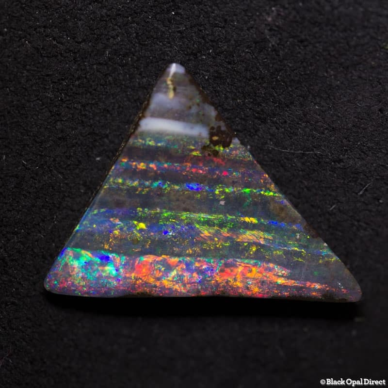 5.12 ct triangular boulder opal 17x14x3mm