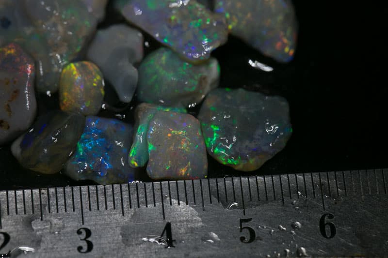 55 ct 16pc rough opal parcel for intermediate cutters - Image 3