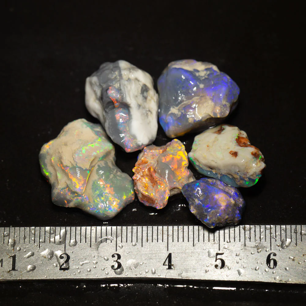 55 ct rough opal parcel 6pc