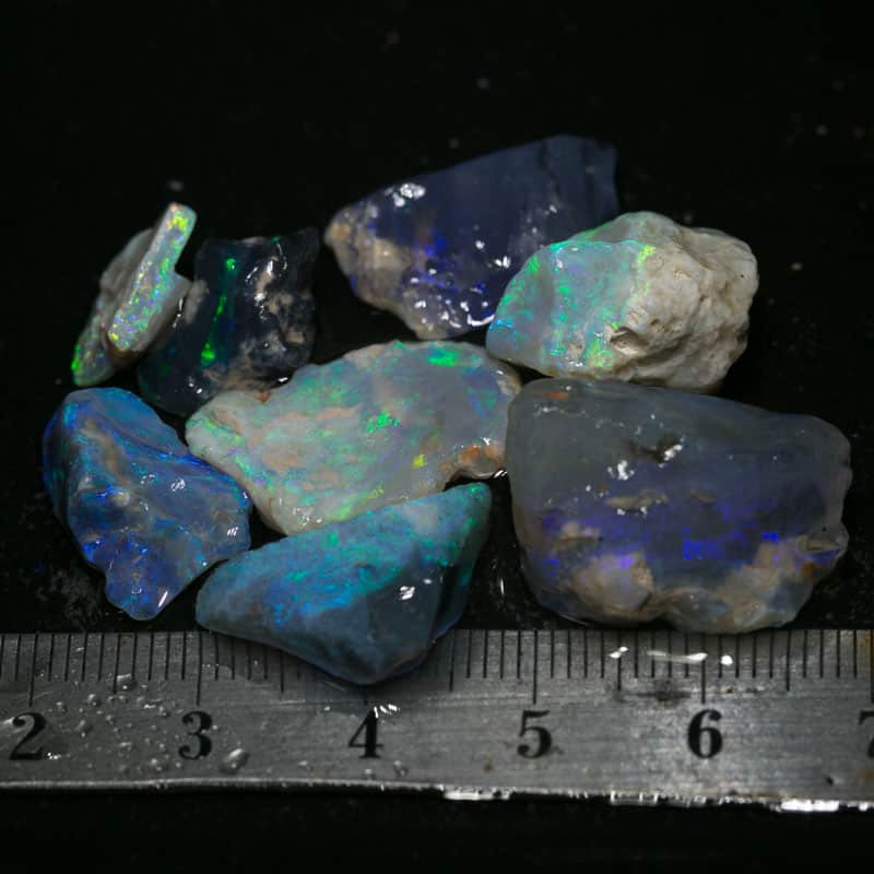 57 ct rough opal parcel 8 pieces