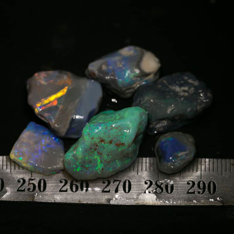 59 ct rough opal parcel 6 pc for the Intermediate opal cutter