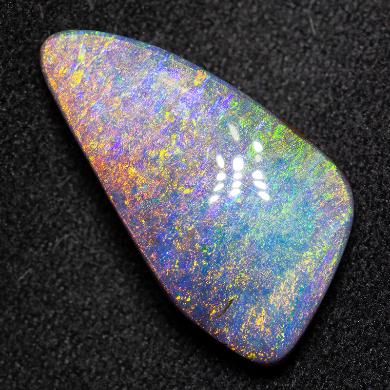 6.75 ct boulder opal 19x10.2x4.1mm