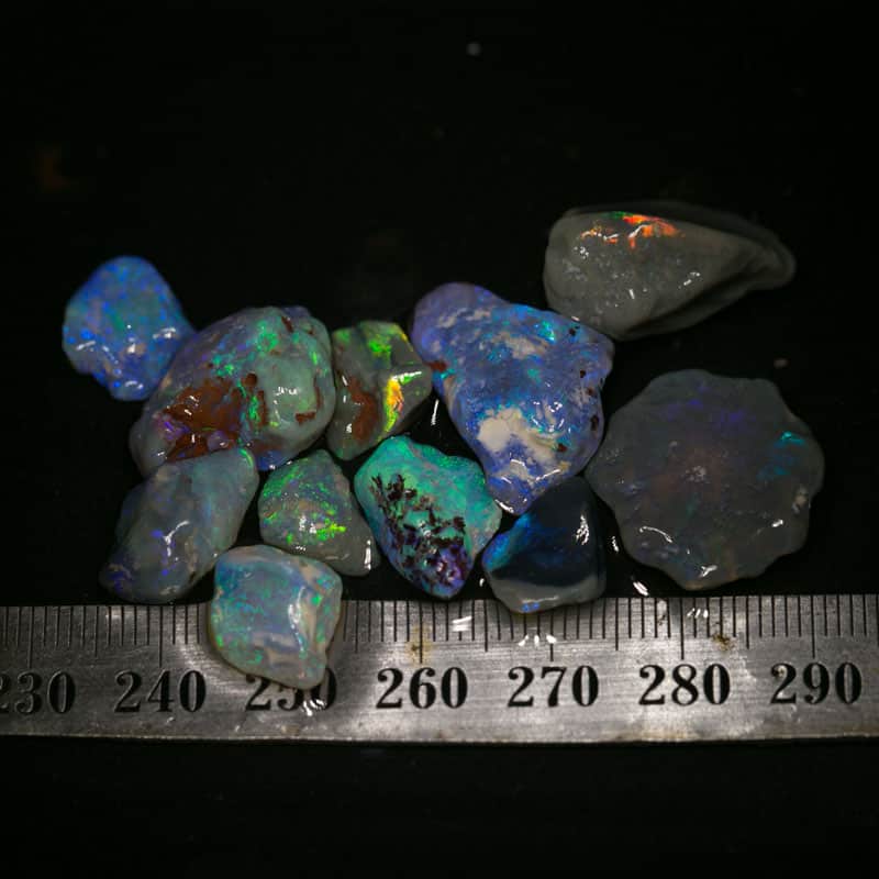 60 ct rough opal parcel 11 pc for the Intermediate opal cutter