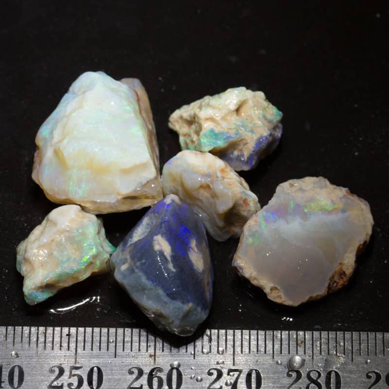 63ct rough opal parcel 6 pieces