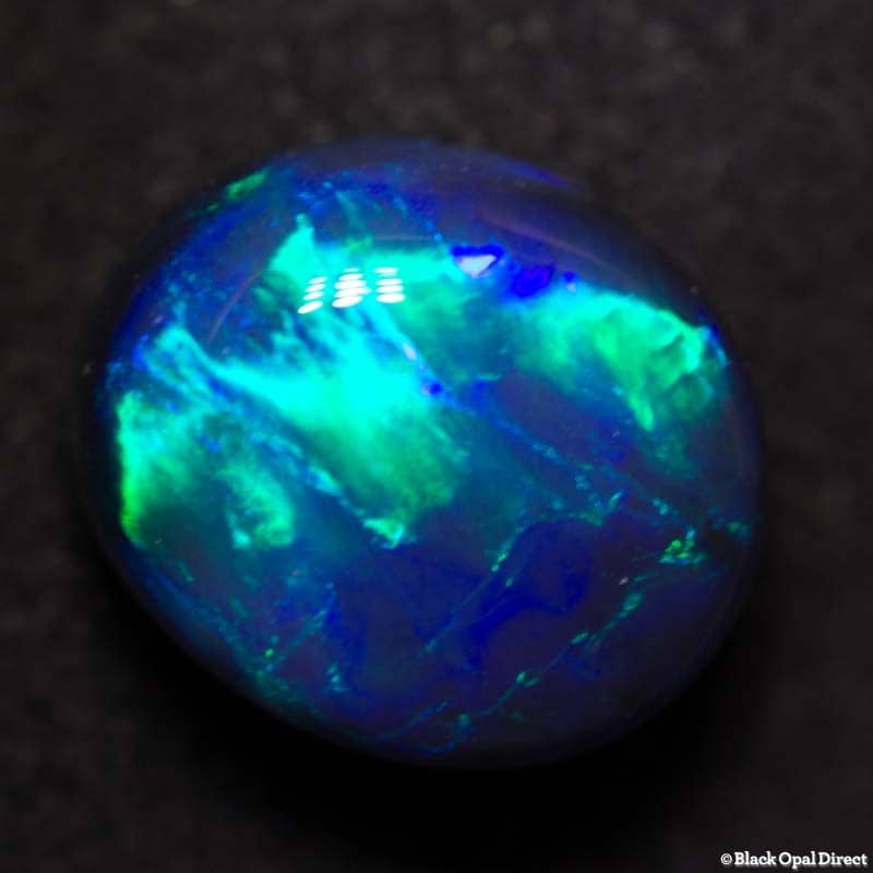 7.55 ct black opal 13x11x8mm