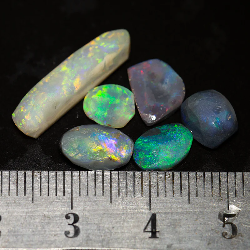 7.61 ct opal rubs parcel 6pc