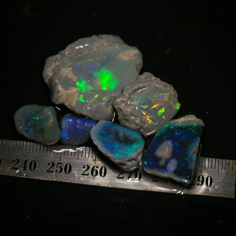 72 ct rough opal parcel 6 pc for the Intermediate opal cutter