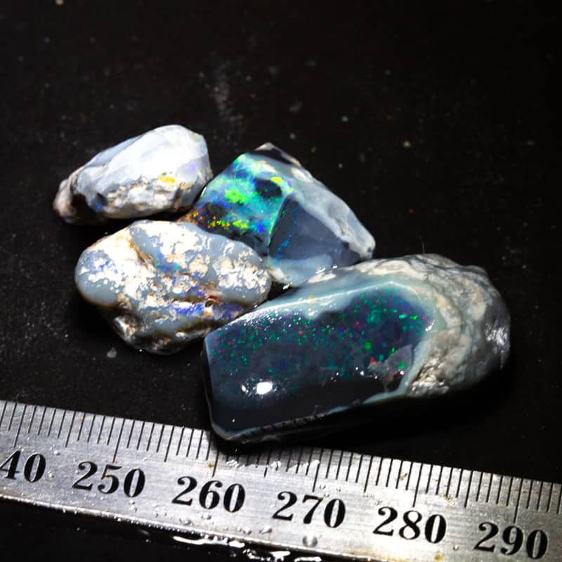 87 ct rough opal parcel 4pc