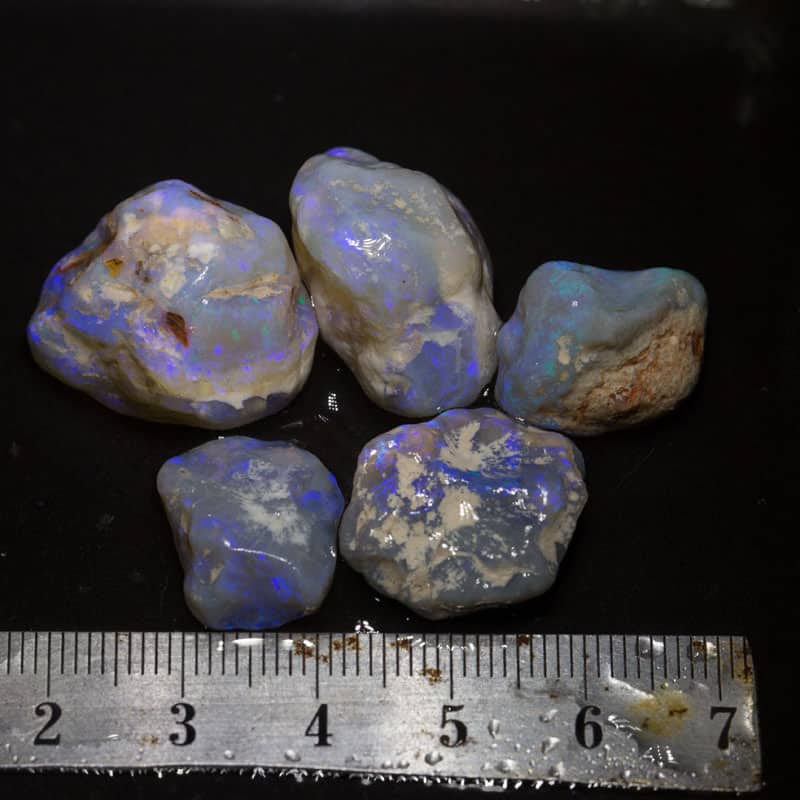 87 ct rough opal parcel 5pc
