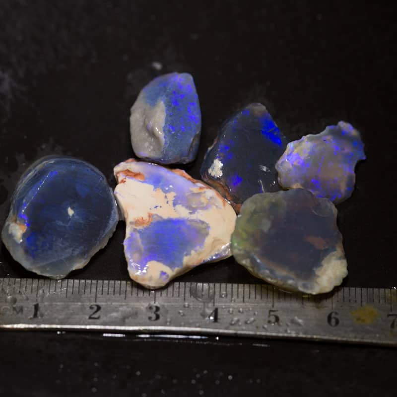 93 ct rough opal parcel 6 pieces