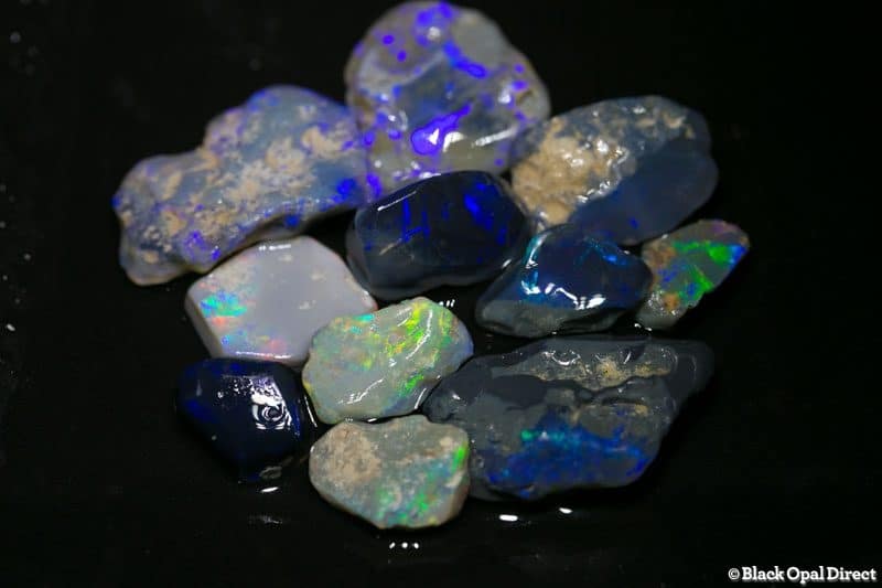 94 ct rough opal parcel for intermediate opal cutters