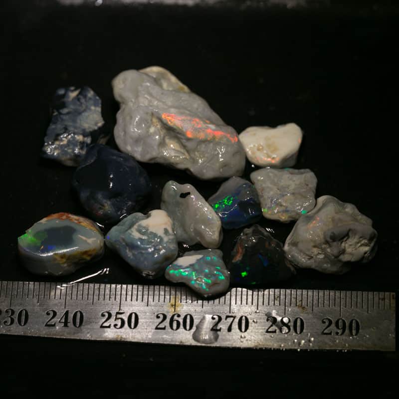 96 ct rough opal parcel 12 pieces